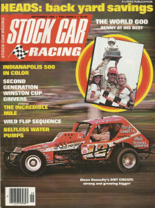 STOCK CAR RACING 1980 SEPT - DONNELLY, HEAD PORTING, HEANIUM, KYLE, MARCIS